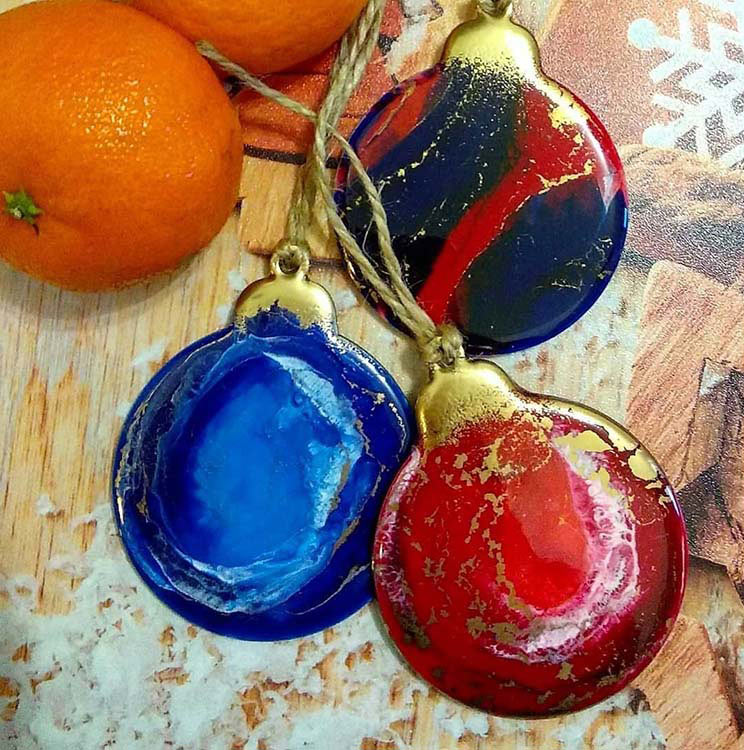 Набор заготовок елочных шаров для творчества, 6 шт., ResinArt — картинка 2
