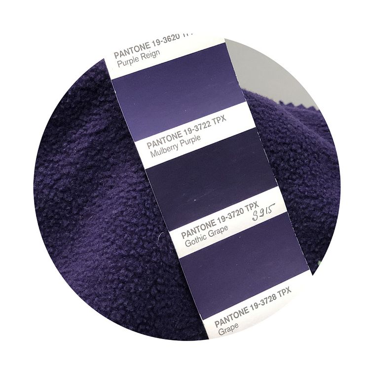 Ткань флис 2-х сторонний, 10 м, ширина 150 см, 190 г/м², цвет: S915 фиолетовый, TBY — картинка 3