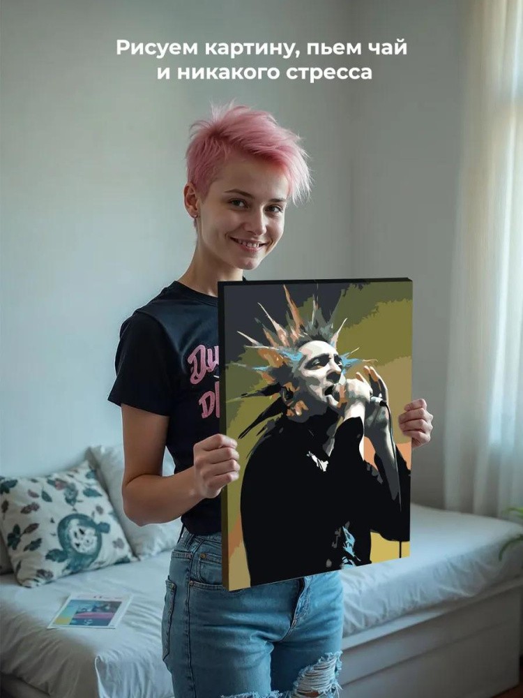 Картина по номерам «КиШ Король и Шут: Михаил Горшенев 5» — картинка 8