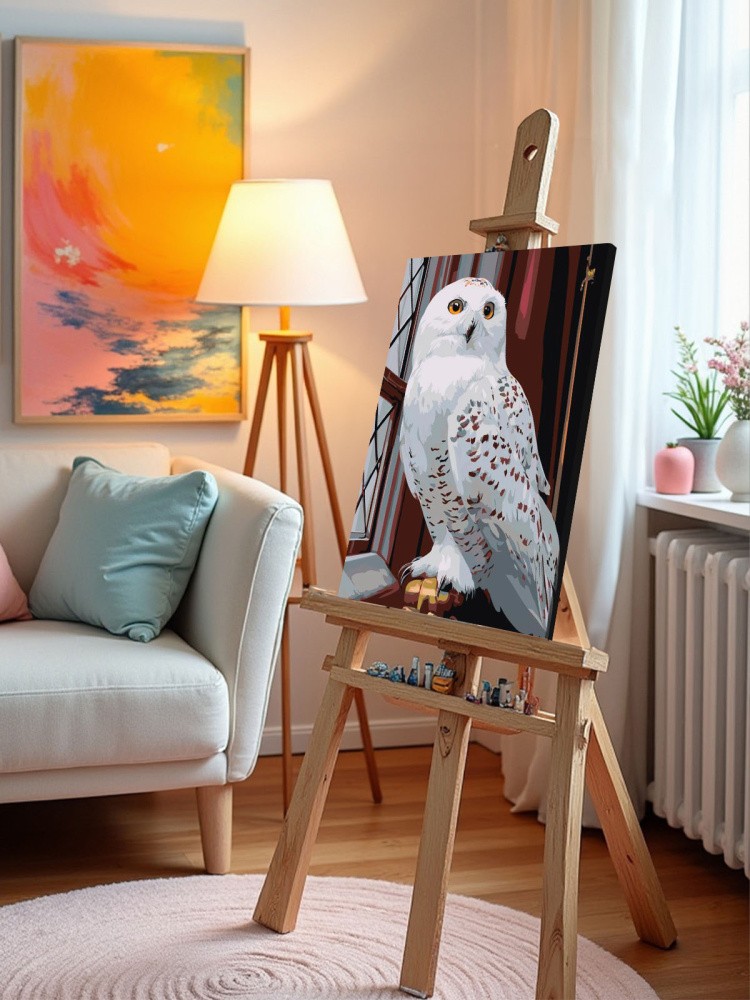 Картина по номерам Гарри Поттер сова Букля в Хогвартсе — картинка 9