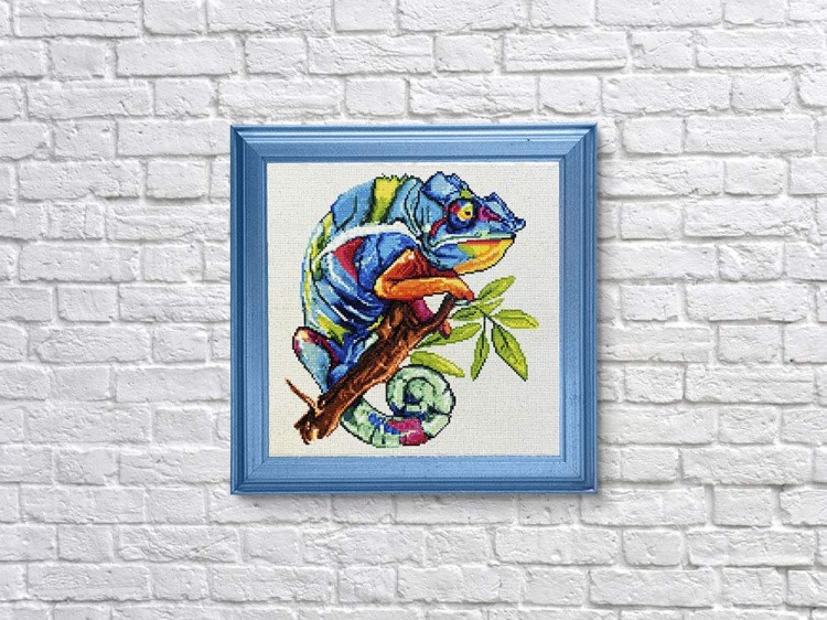 Алмазная вышивка «Хамелеон» — картинка 3