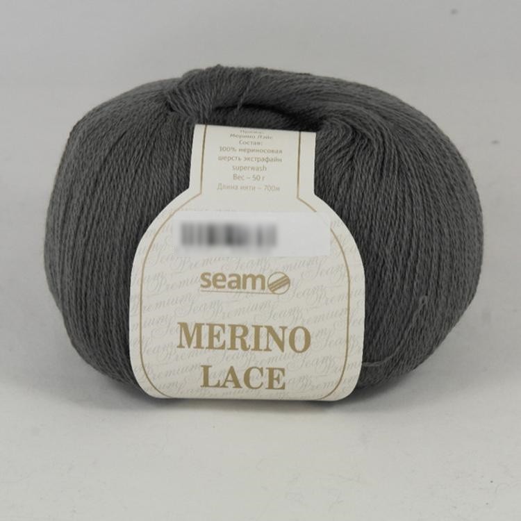 Пряжа SEAM MERINO LACE (05), мышиный, 5 шт. по 50 г — картинка 2