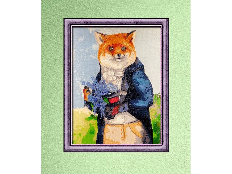 Алмазная вышивка «Галантный лис» — картинка 2