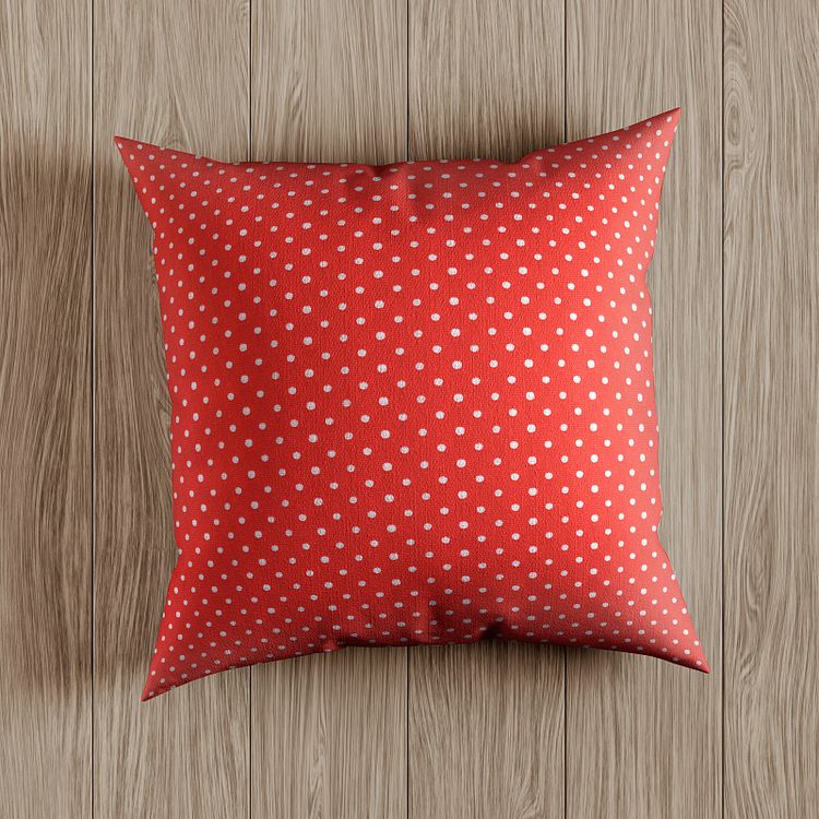 Ткань лен, 140 г/м², 30% лен, 70% хлопок, 3 м, ширина 150 см, цвет: красный, принт, TBY — картинка 7