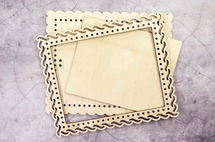 Рамка «Веревочка», большая, ажурная, 19x24 см — картинка 2