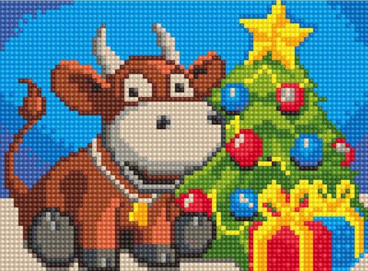 Алмазная вышивка «Бычок» — картинка 2