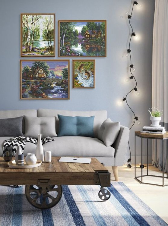 Набор для вышивания «Лесное озеро» — картинка 6