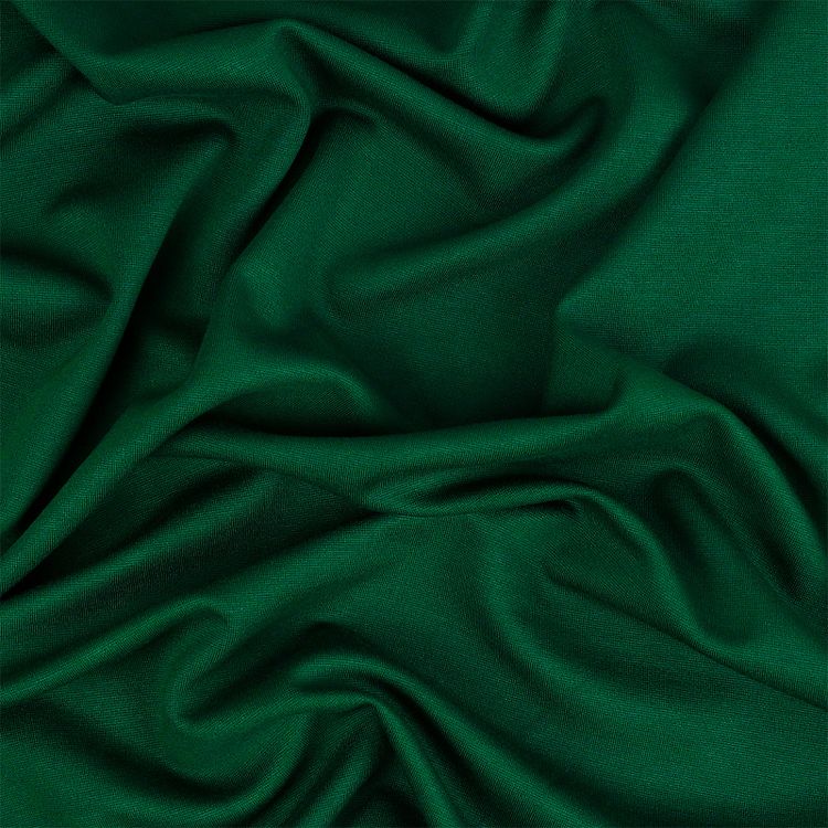Ткань Джерси, 1 м x 155 см, 350 г/м², цвет: темно-зеленый, TBY — картинка 5