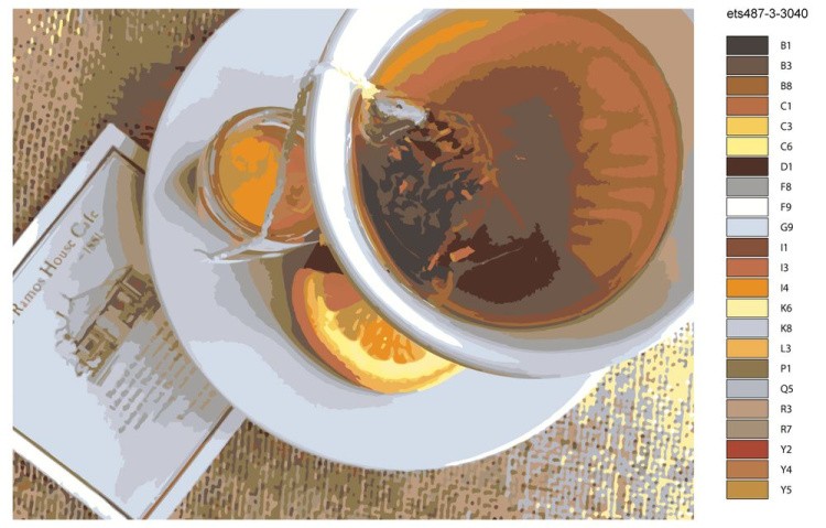 Картина по номерам «Утренний чай» — картинка 2