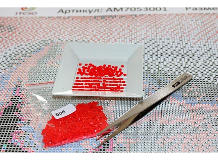 Алмазная вышивка «Букет пионов» — картинка 3