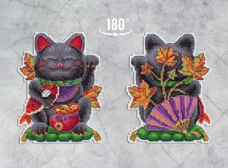 Набор для вышивания «Черный манеки-неко» — картинка 2