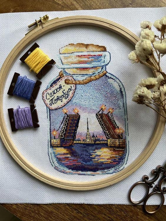 Набор для вышивания «Города в банках. Питер» — картинка 5