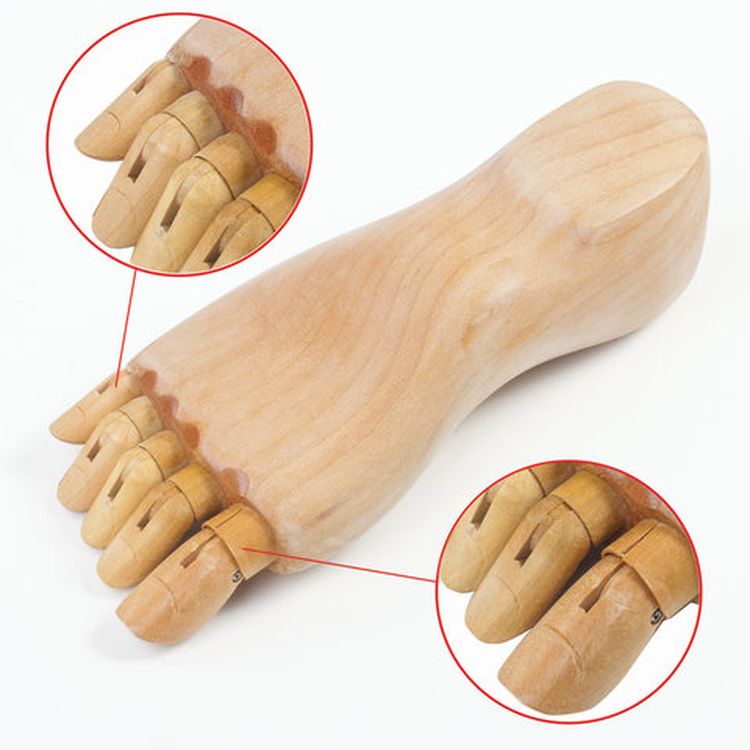 Манекен художественный «Стопа», длина 25 см., мужская правая, дерево, BRAUBERG ART CLASSIC — картинка 6