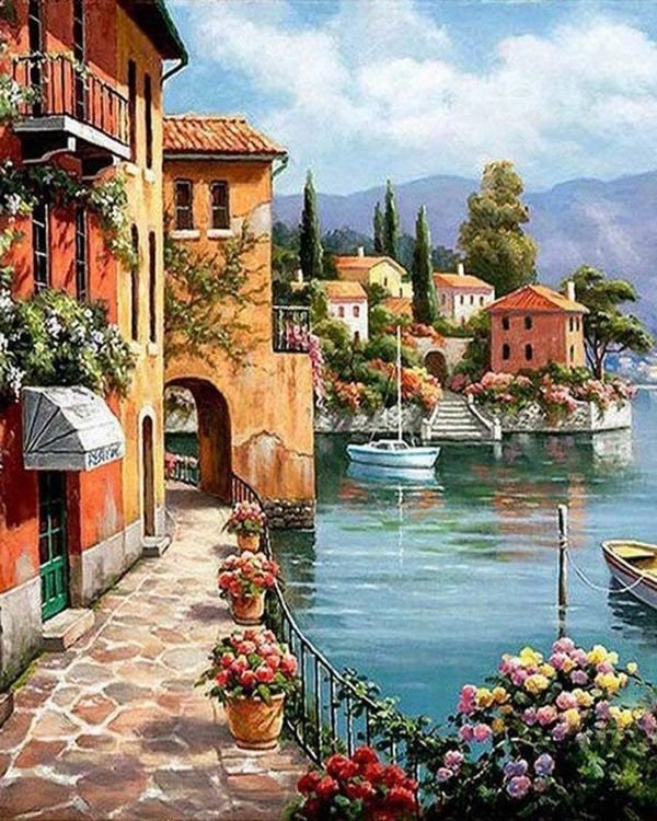 Алмазная вышивка «Улицы» — картинка 2