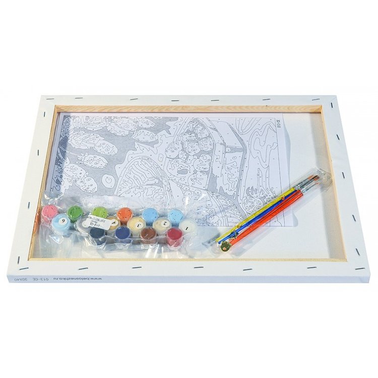 Картина по номерам «Котята в саду» — картинка 3