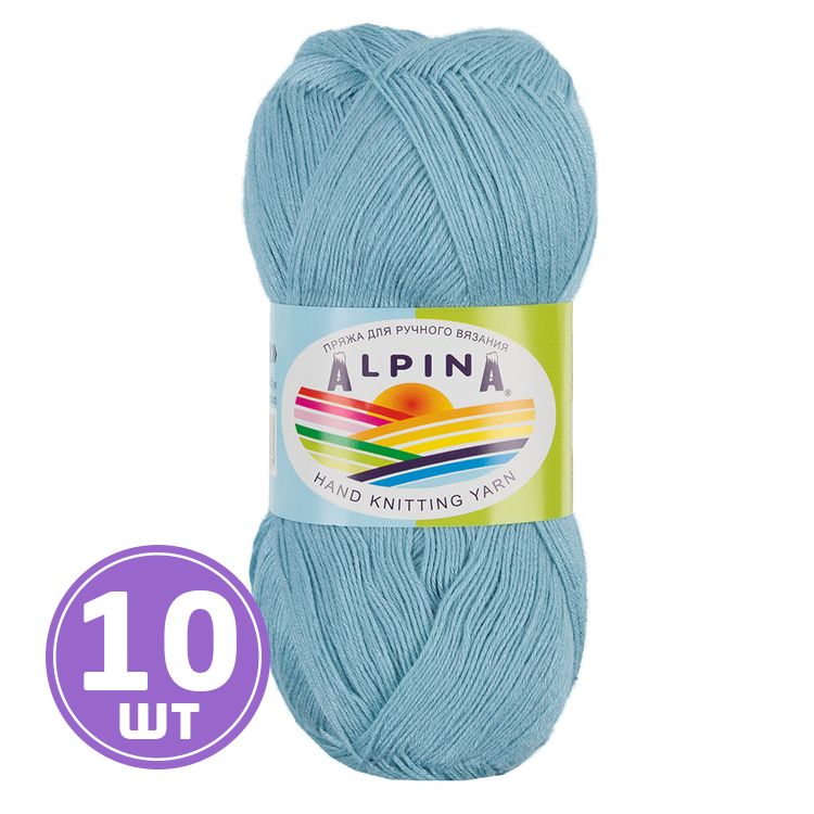 Пряжа Alpina VIVEN (29), светло-бирюзовый, 10 шт. по 50 г
