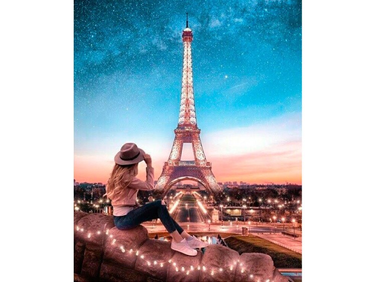 Картина по номерам «Вид на Париж» — картинка 2
