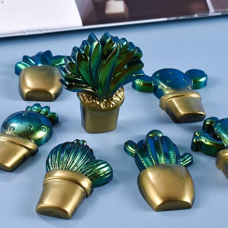 Силиконовый молд - Суккуленты, 15,2х12,4 см — картинка 5