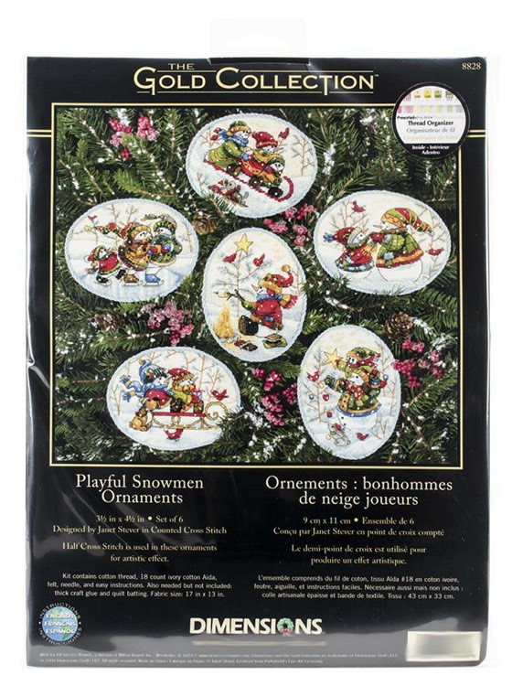 Набор для вышивания «Игривые снеговики» — картинка 4