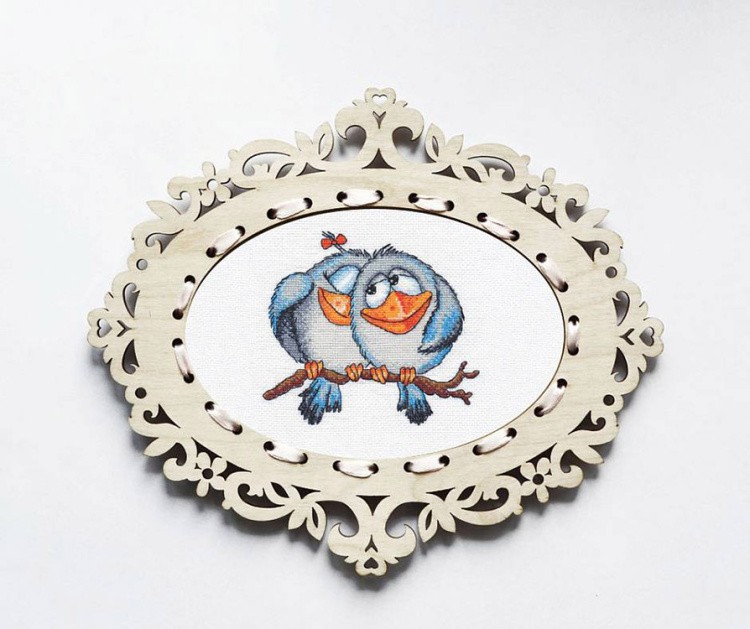 Рамка деревянная овальная, 23x19,5 см — картинка 2