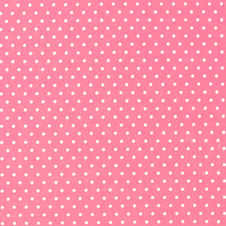 Фетр декоративный с рисунком в горошек, мягкий, 1 мм, 20х30 см ± 2 см, 5 шт., цвет: №FE088 розовый, Blitz