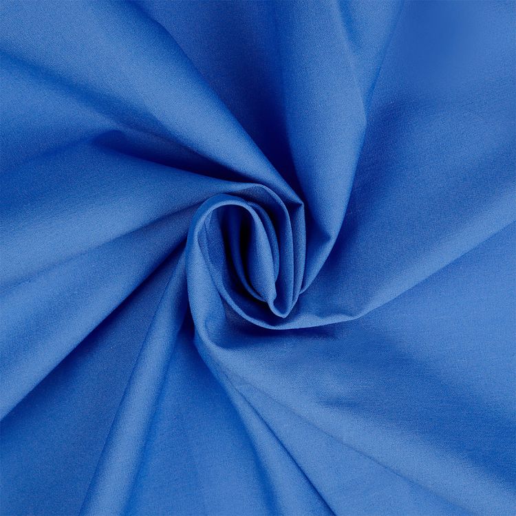 Ткань ТиСи поплин стрейч, 5 м x 150 см, 110 г/м², цвет: синий, TBY