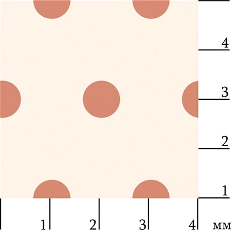 Ткань для пэчворка «БАБУШКИН СУНДУЧОК», 50x55 см, 140 г/м2, 100% хлопок, цвет: БС-12 мелкий горох, коричневый, Peppy — картинка 2