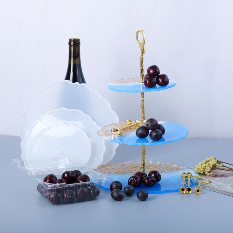 Силиконовый молд - Заготовка для фруктовницы круглая, набор — картинка 9