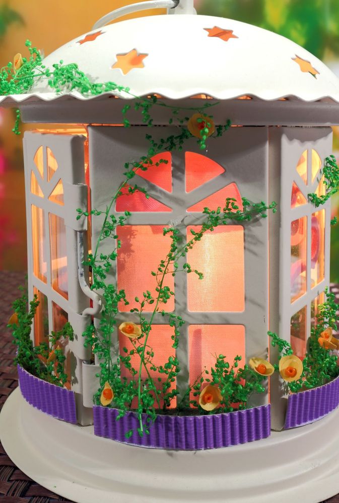 Набор для создания миниатюры (румбокс) «Свадебный фонарик (с фигурками)» — картинка 3