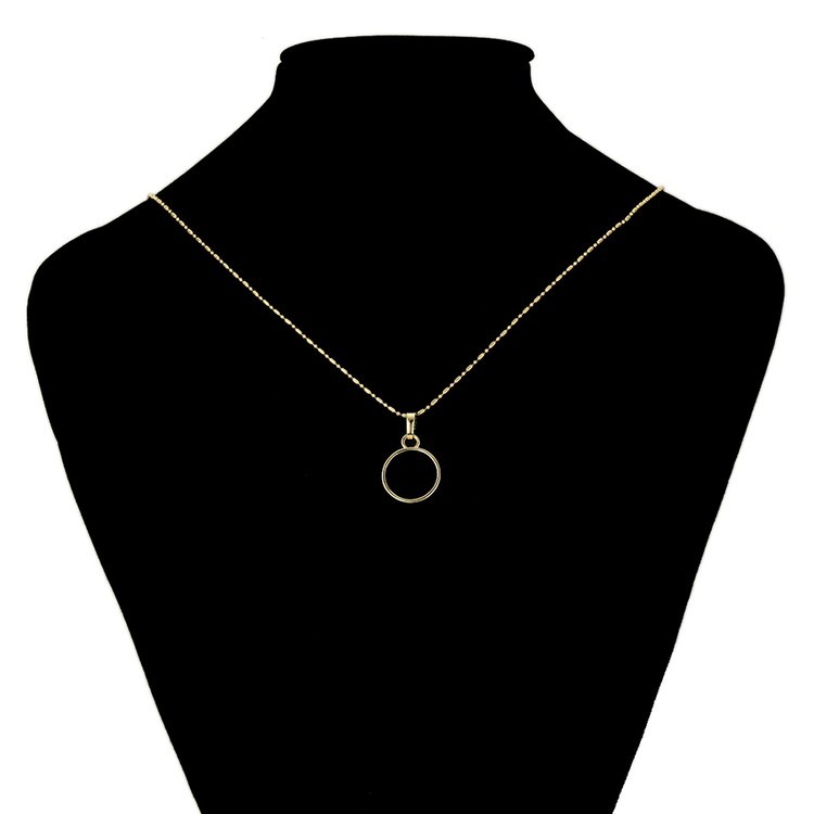 Металлический молд для кулона круг маленький, розовое золото, 1 шт. — картинка 5