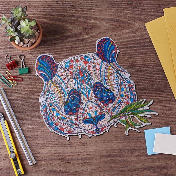 Деревянные пазлы Артвентура «Панда и бамбук» — картинка 2