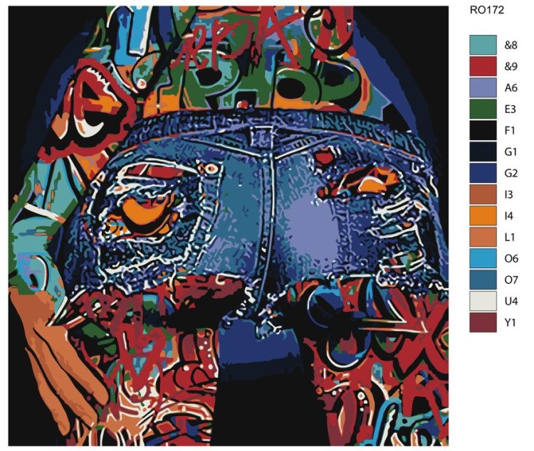 Картина по номерам «Вид сзади» — картинка 2