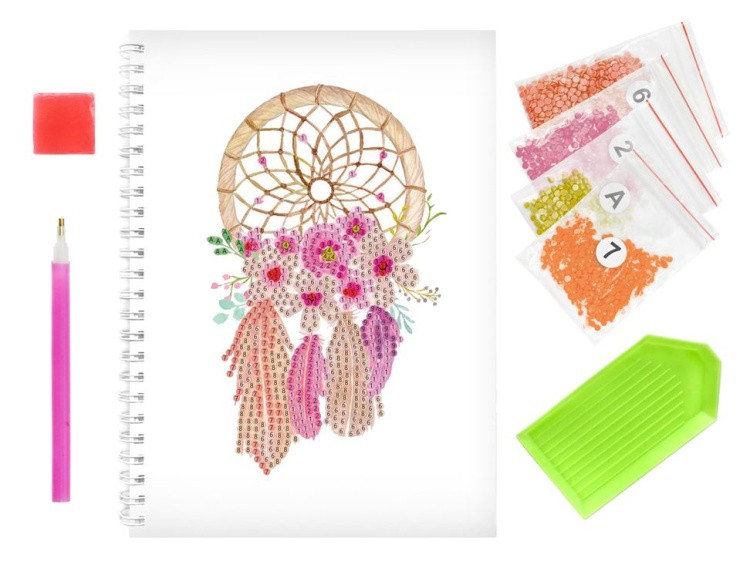 Алмазная мозаика - тетрадь «Ловец снов» — картинка 6