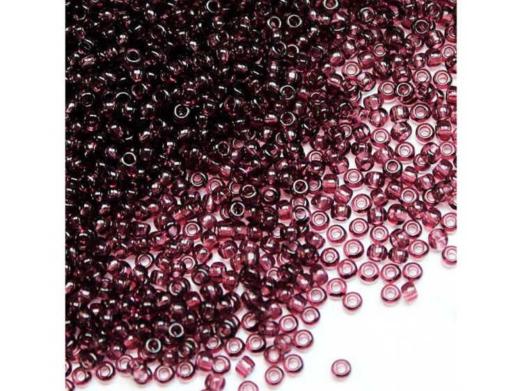 Бисер Чехия круглый 311-19001 2,9 мм 08/0, 50 г, цвет: 20080 темно-лиловый — картинка 2