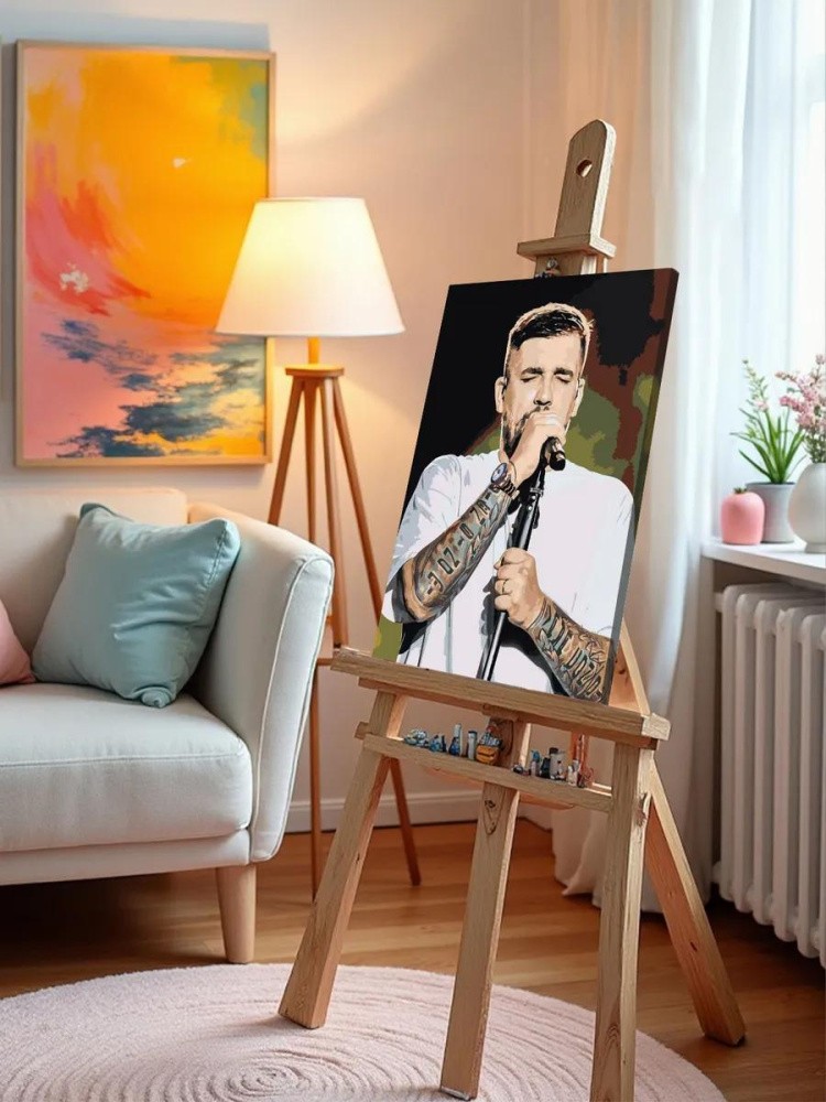 Картина по номерам «Рэпер Баста Василий Вакуленко 5» — картинка 9