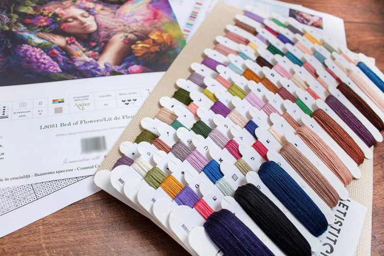 Набор для вышивания «Bed of Flowers (Цветочное ложе)» — картинка 3