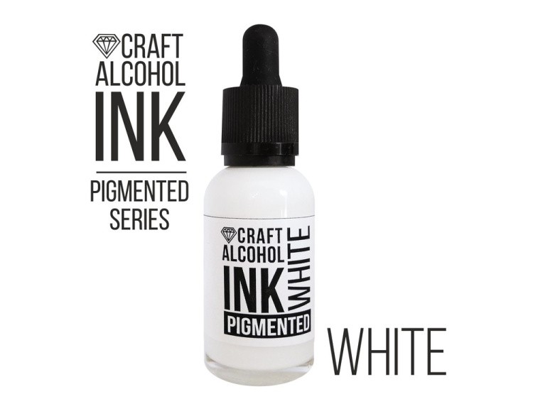 Алкогольные чернила белые (White Mixativ) 30 мл, Craft Alcohol INK