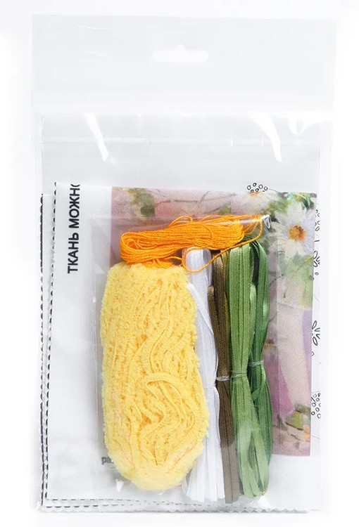 Вышивка лентами «Белый букет» — картинка 9