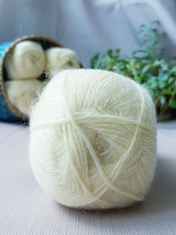 Пряжа Камтекс Ангара (031), шампанское, 5 шт. по 100 г — картинка 3