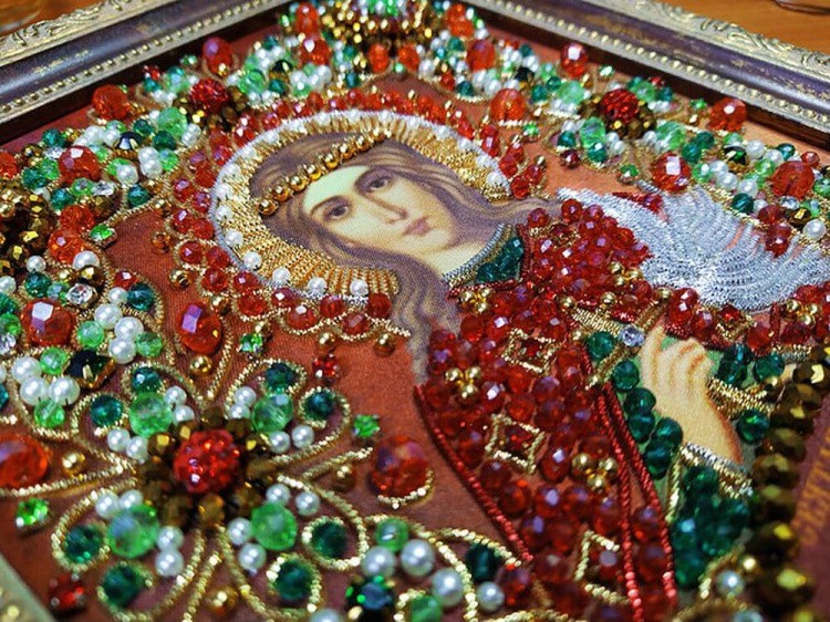 Набор вышивки хрустальными камнями «Святая Иулия» — картинка 8