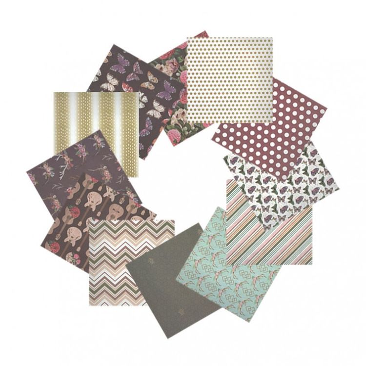 Набор бумаги для скрапбукинга «Музыка цвета» 30,5x30,5см — картинка 3