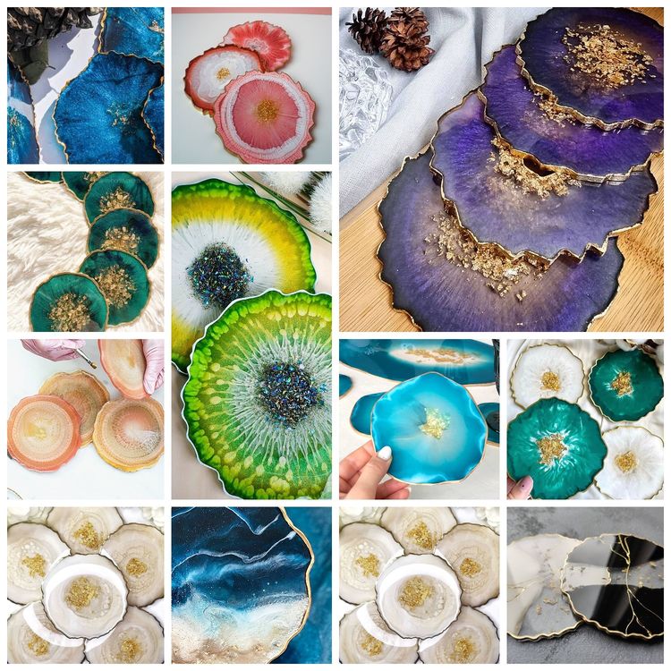 Набор с молдами для создания подстаканников «Geode» №5, Artline — картинка 3