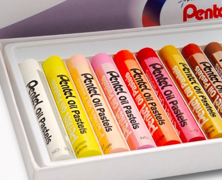 Пастель масляная Pentel Arts Oil Pastels, 16 цв. — картинка 5