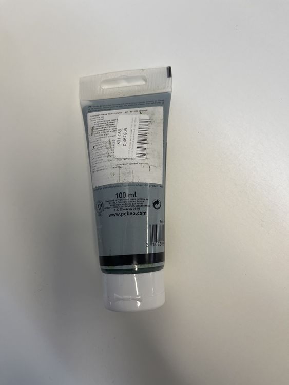 УЦЕНКА. Краска акриловая Pebeo Studio Acrylics (Зеленый древесный сок), 100 мл (потерт тюбик) — картинка 3