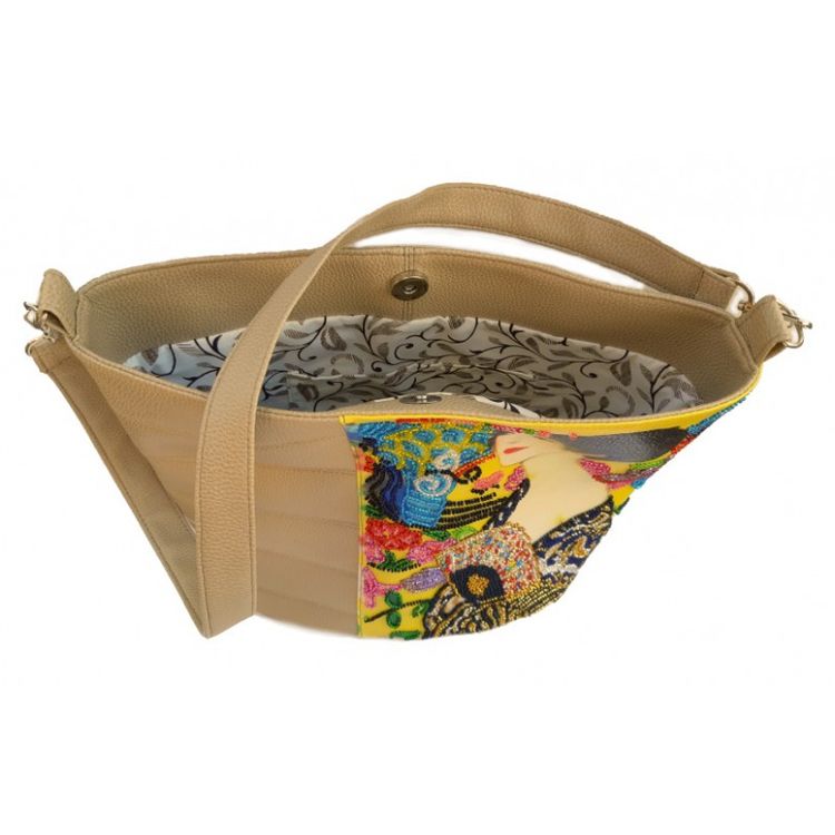 Набор для вышивания бисером из искусственной кожи «Дама с веером» — картинка 2