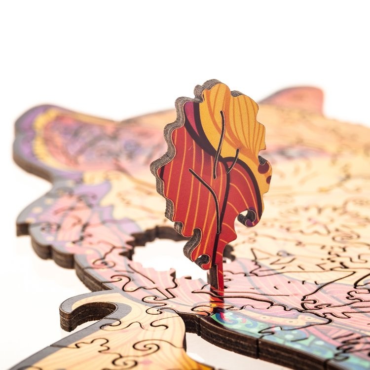 Деревянный пазл Unidragon «Обольстительная Лисичка», размер M (А4) — картинка 8