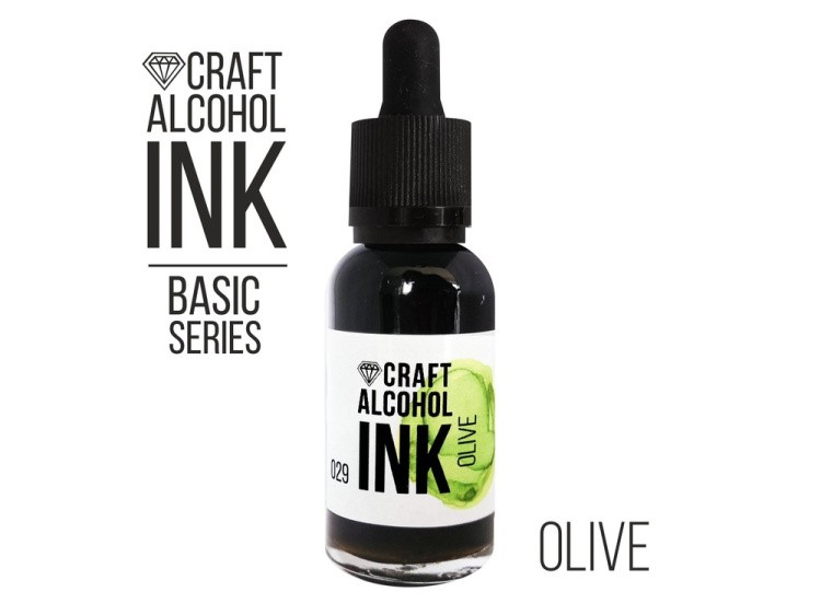 Алкогольные чернила оливковые (Olive) 30 мл, Craft Alcohol INK