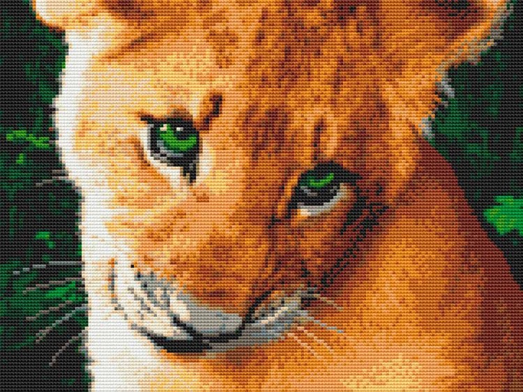 Алмазная вышивка «Львенок» — картинка 2