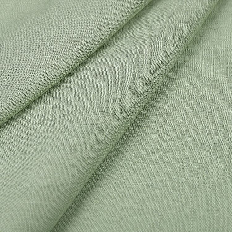 Ткань льняная, 1 м x 140 см, 190 г/м², цвет: фисташковый, TBY — картинка 3
