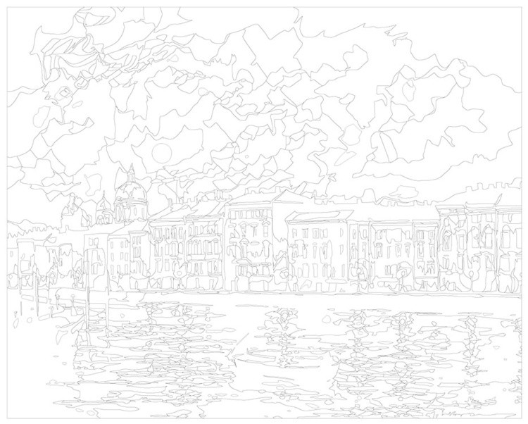 Картина по номерам «Питер: Луна над Невой» — картинка 3